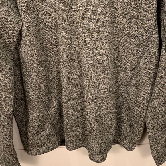 Eddie Bauer Henley zip Heathered grey sweatshirt XL - Picture 4 of 10
